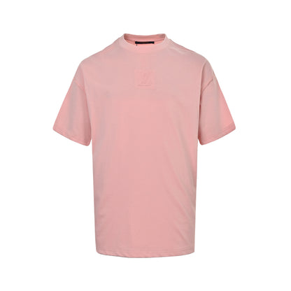 Louis Vuitton three-dimensional embossed logo short sleeves