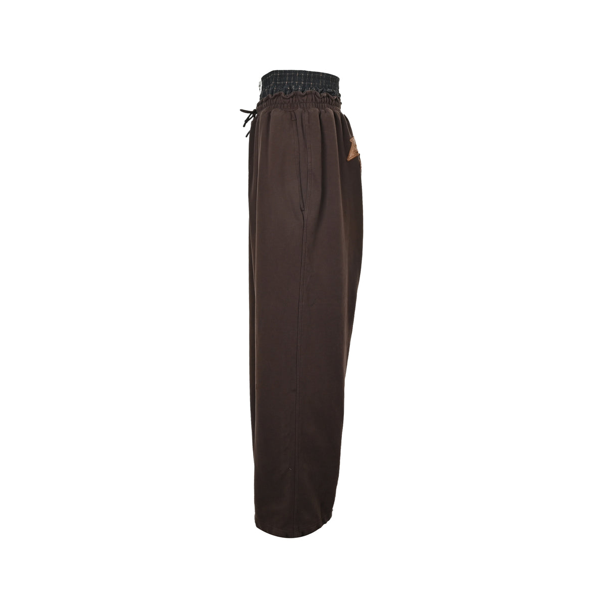 Acne Studios GYM distressed fake two piece logo trousers
