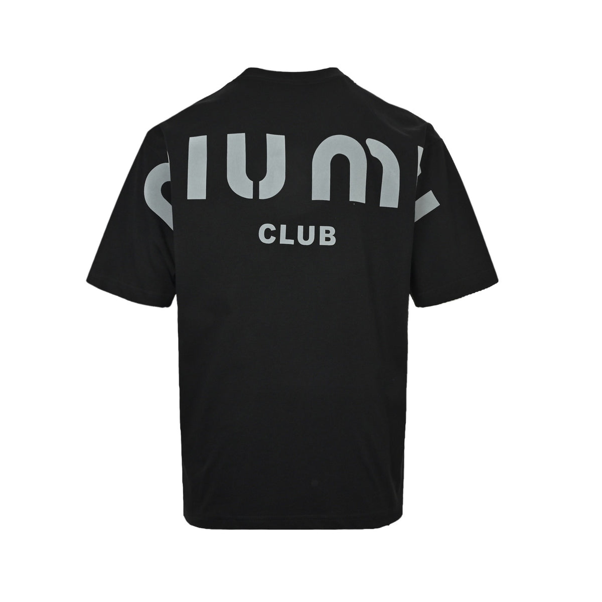 Miu Miu 26ss flocked letter print short sleeves