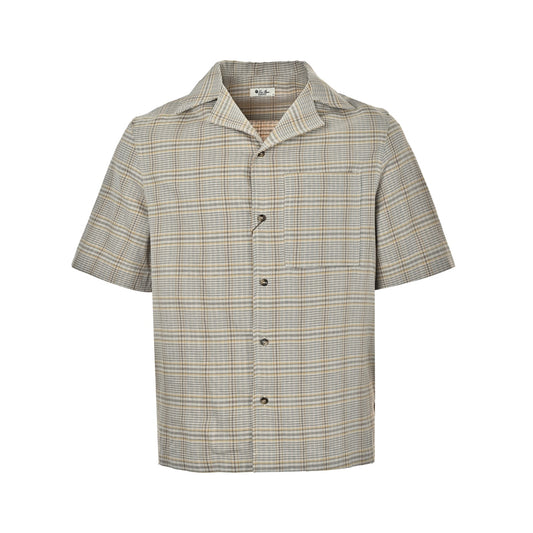 Loro Piana/LP plaid Cuban collar short-sleeved shirt