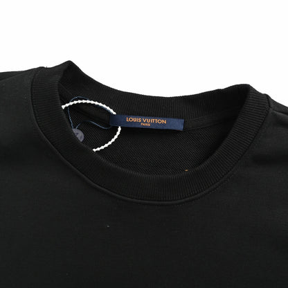 Louis Vuitton 25Fw front and back logo embroidered crew neck sweatshirt