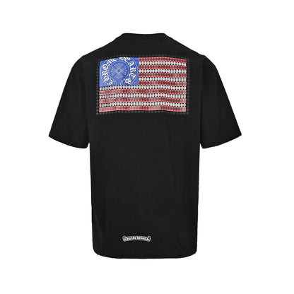 Chrome Hearts/Chrome Heart American Flag Print Short Sleeve