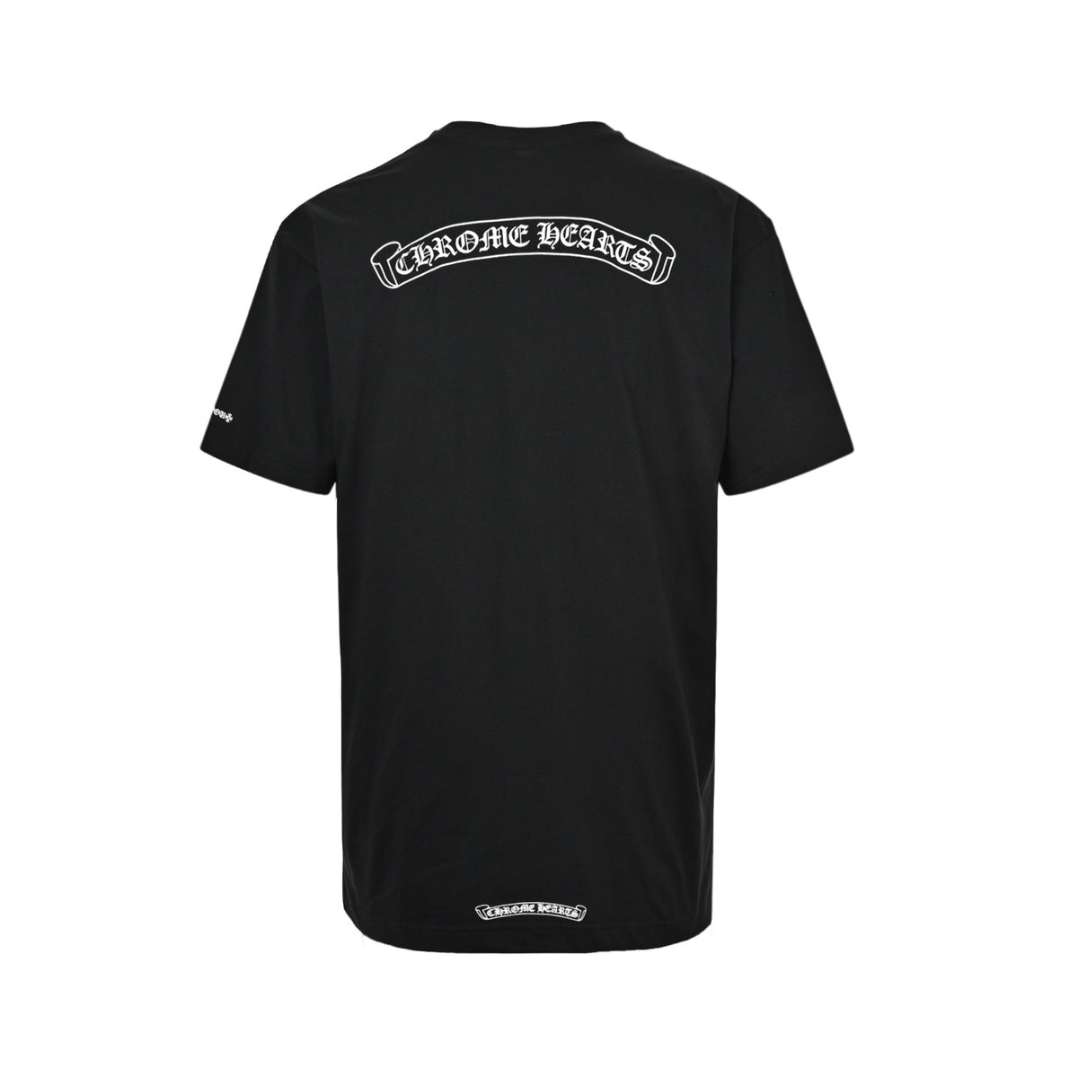 Chrome Hearts/Chrome Heart Curved Letter Print Short Sleeves
