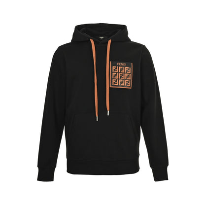 Fendi 25Fw FF towel letter pocket hooded sweatshirt