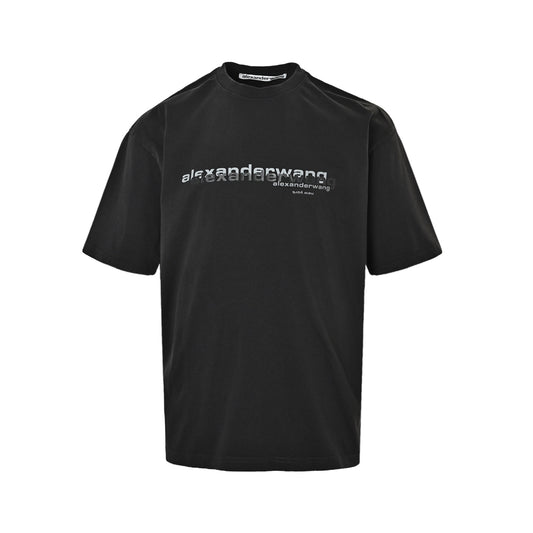 Alexander Wang logo overprint washed short sleeves