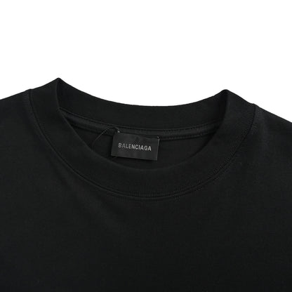 Balenciaga browser lettering printed short sleeves