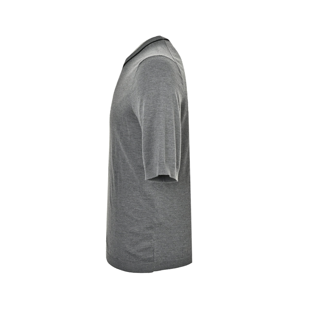 Loewe/Luo Yiwei collar letter jacquard knitted short sleeves