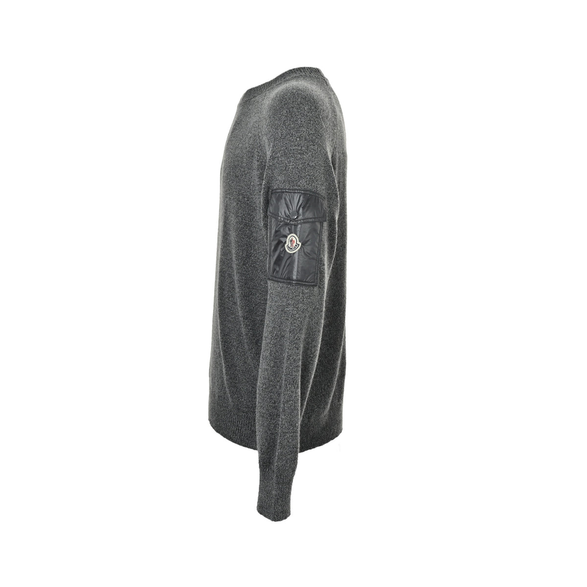 Moncler/muzzle wool cashmere sleeve pocket knitted sweater