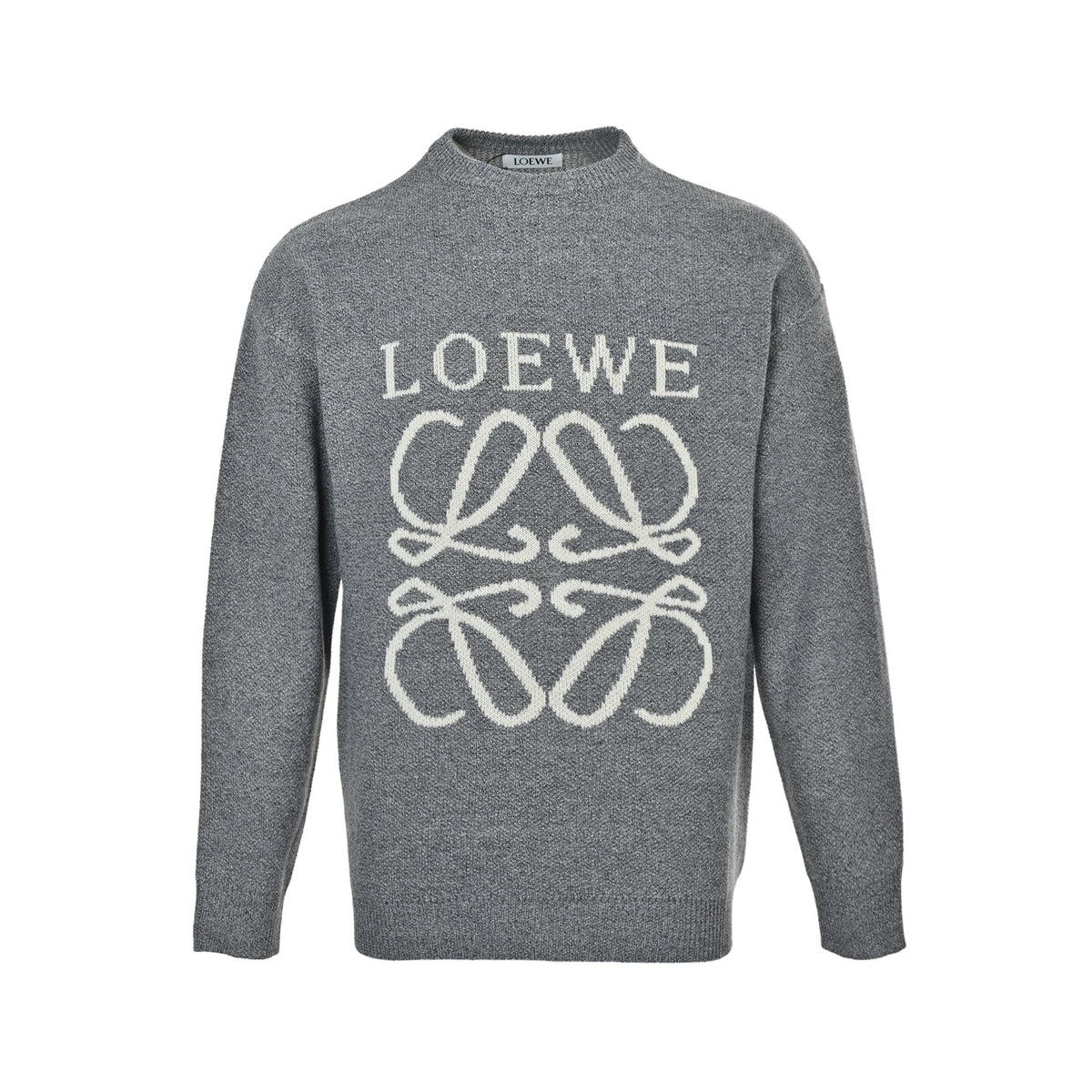 Loewe/Luoyiwei jacquard logo crew neck sweater