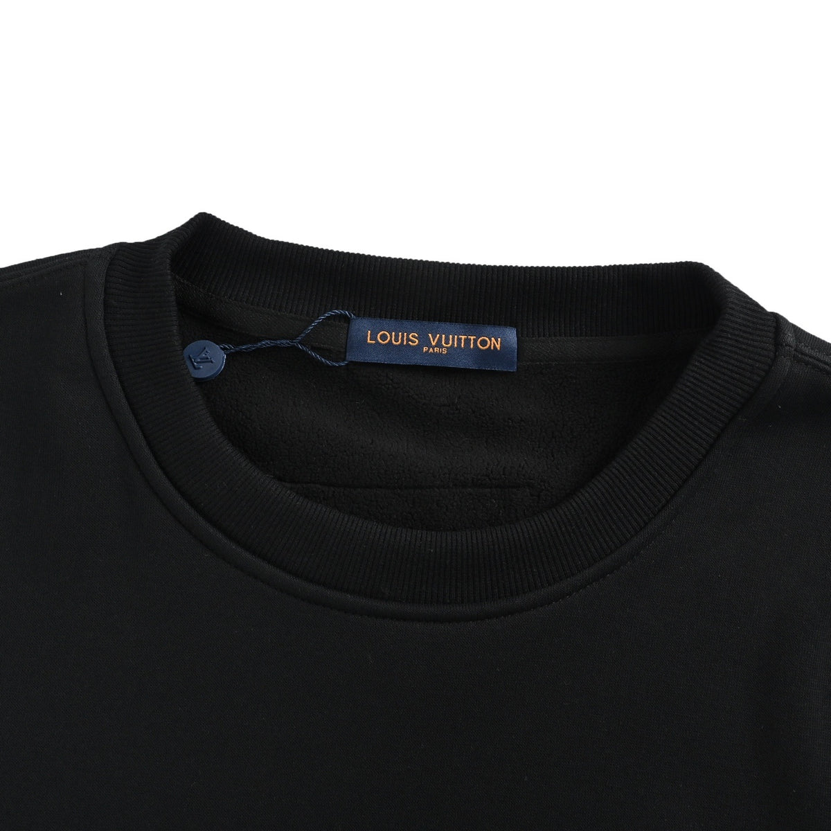 Louis Vuitton 25Fw hem label crew neck sweatshirt