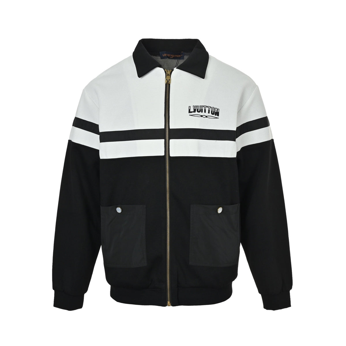 LouisVuitton/Louis Vuitton letter embroidered contrasting color jacket