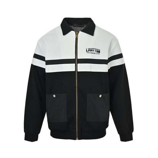LouisVuitton/Louis Vuitton letter embroidered contrasting color jacket