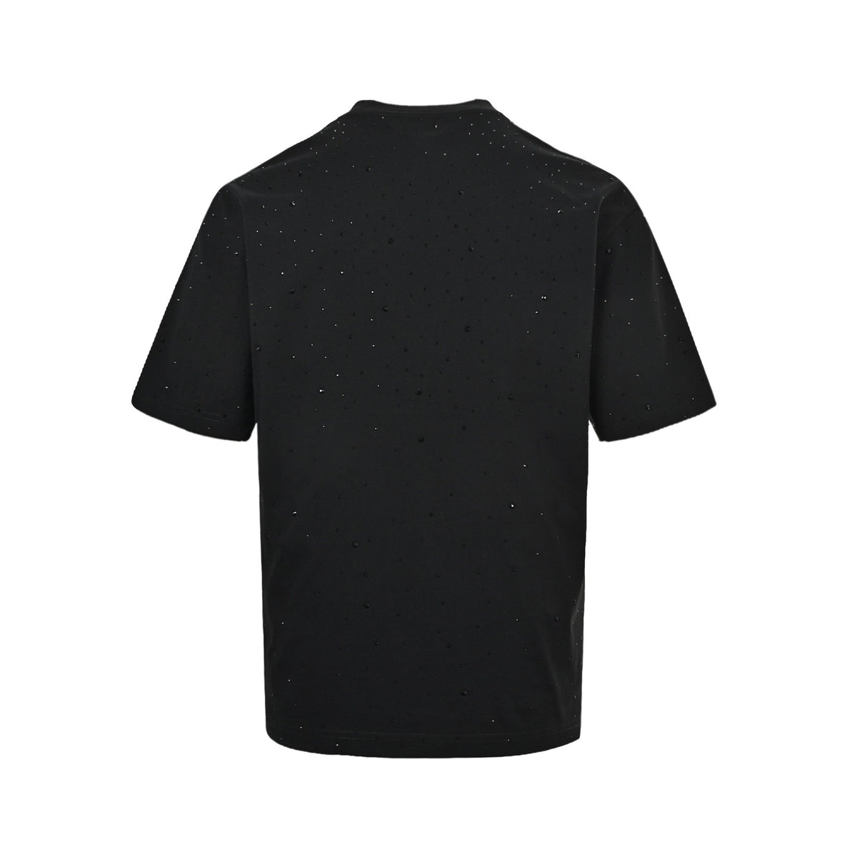 Balenciaga hot-drilled short-sleeved embroidered small letters