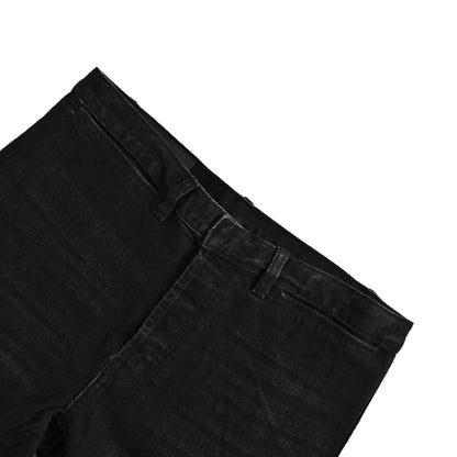 Gucci side webbing slim straight stretch denim trousers