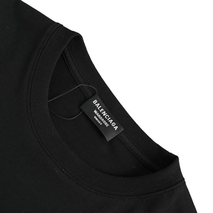 Balenciaga 23ss grain plan printed short sleeves