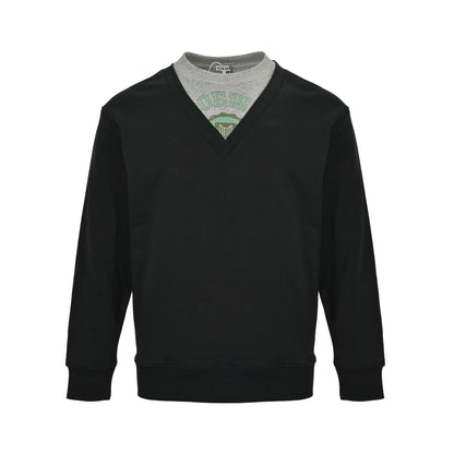 Loewe/Luo Yiwei 25Fw fake two-piece round neck sweatshirt
