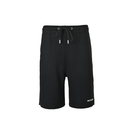 We11 Done letter LOGO printed raw edge casual shorts