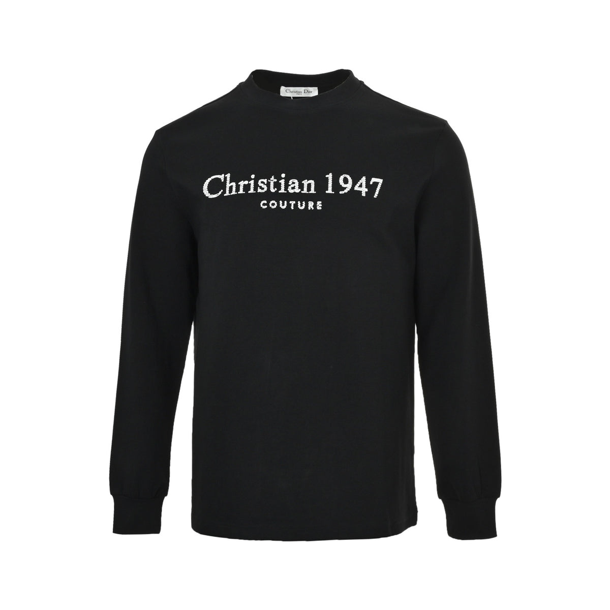 Dior 25Fw 1947 logo embroidered long-sleeved T-shirt