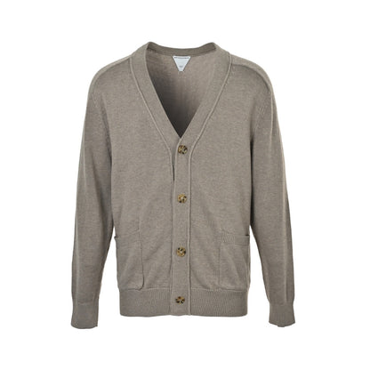 Bottega Veneta/BV love knitted leather cardigan sweater