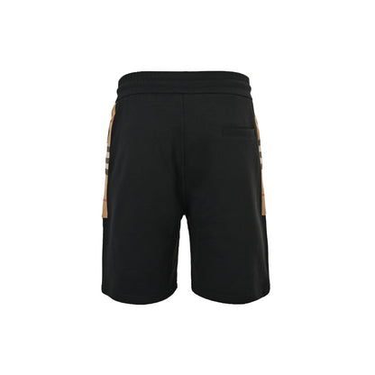 Burberry side plaid patchwork shorts