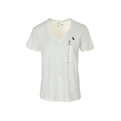 Ralph Lauren Ralph Lauren sweetheart V-neck embroidered short sleeves