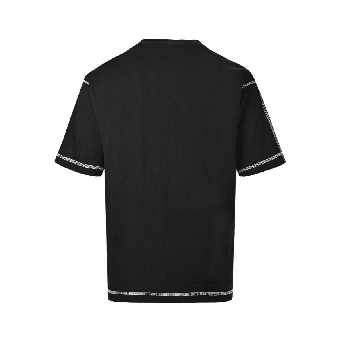 Prada 26ss patch embroidered letters topstitch short sleeves