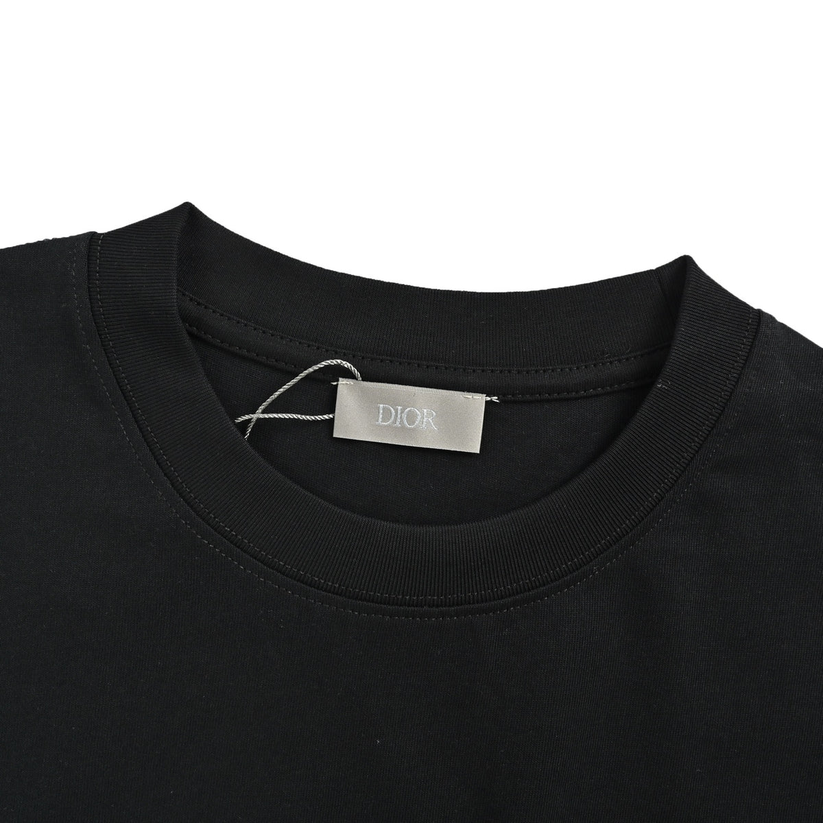 Dior 26ss fluorescent green letter logo embroidered short sleeves