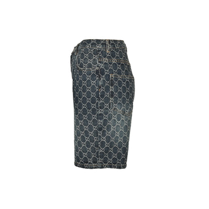 Gucci 26ss full GG jacquard suit denim shorts
