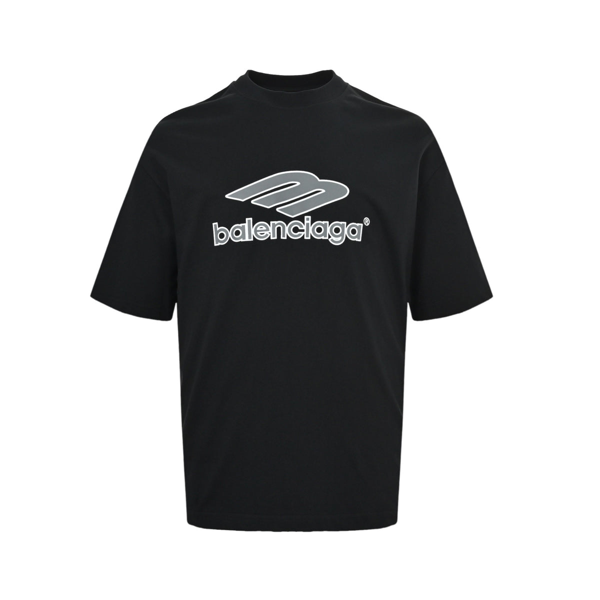 Balenciaga 3M overlapping letter print short sleeves