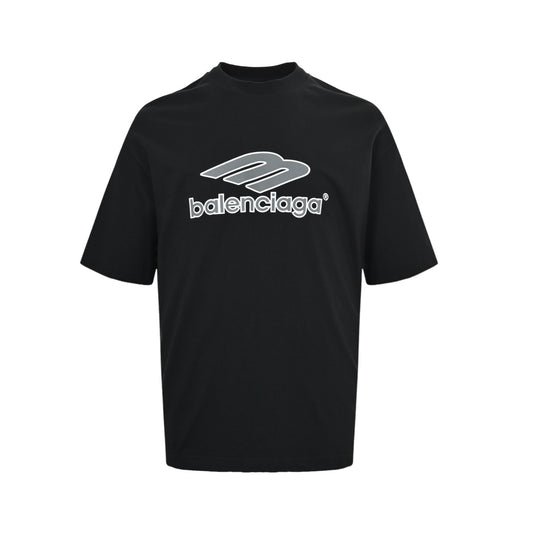 Balenciaga 3M overlapping letter print short sleeves