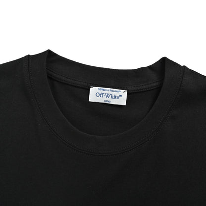 OFF WHITE glasses layered printed short sleeves