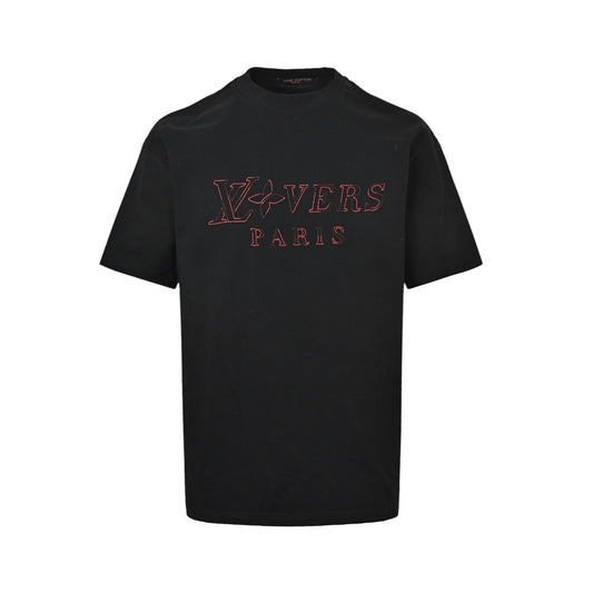 Louis Vuitton colorful logo embroidered short sleeves
