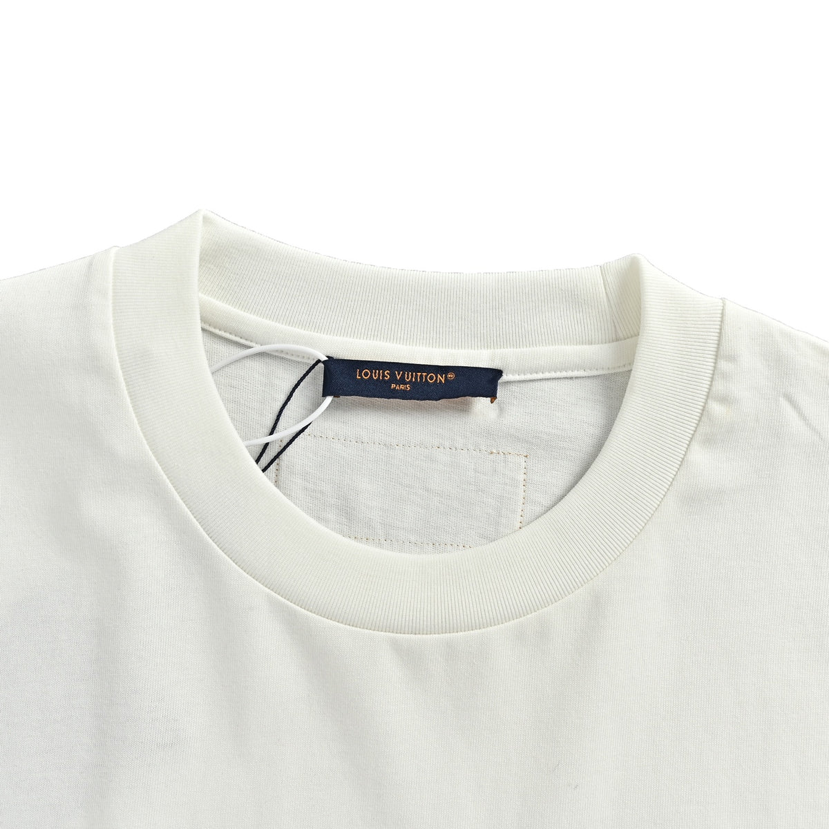 Louis Vuitton ink blue floral three-dimensional logo short sleeves