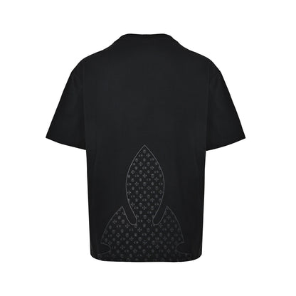 Chrome Hearts/Chrome Heart Cross Printed Short Sleeves at the Hem