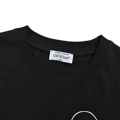 OFF WHITE CO VIRGIL 24ss digital headphones arrow print short sleeves