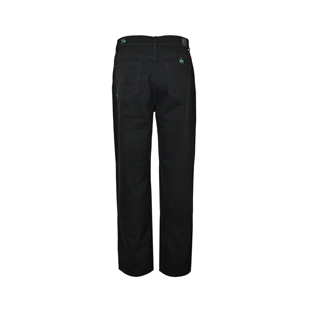 Dior four-leaf clover embroidered jeans