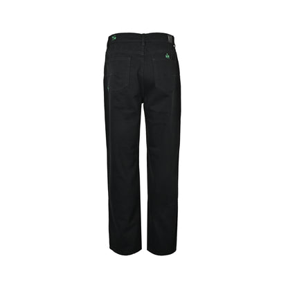 Dior four-leaf clover embroidered jeans