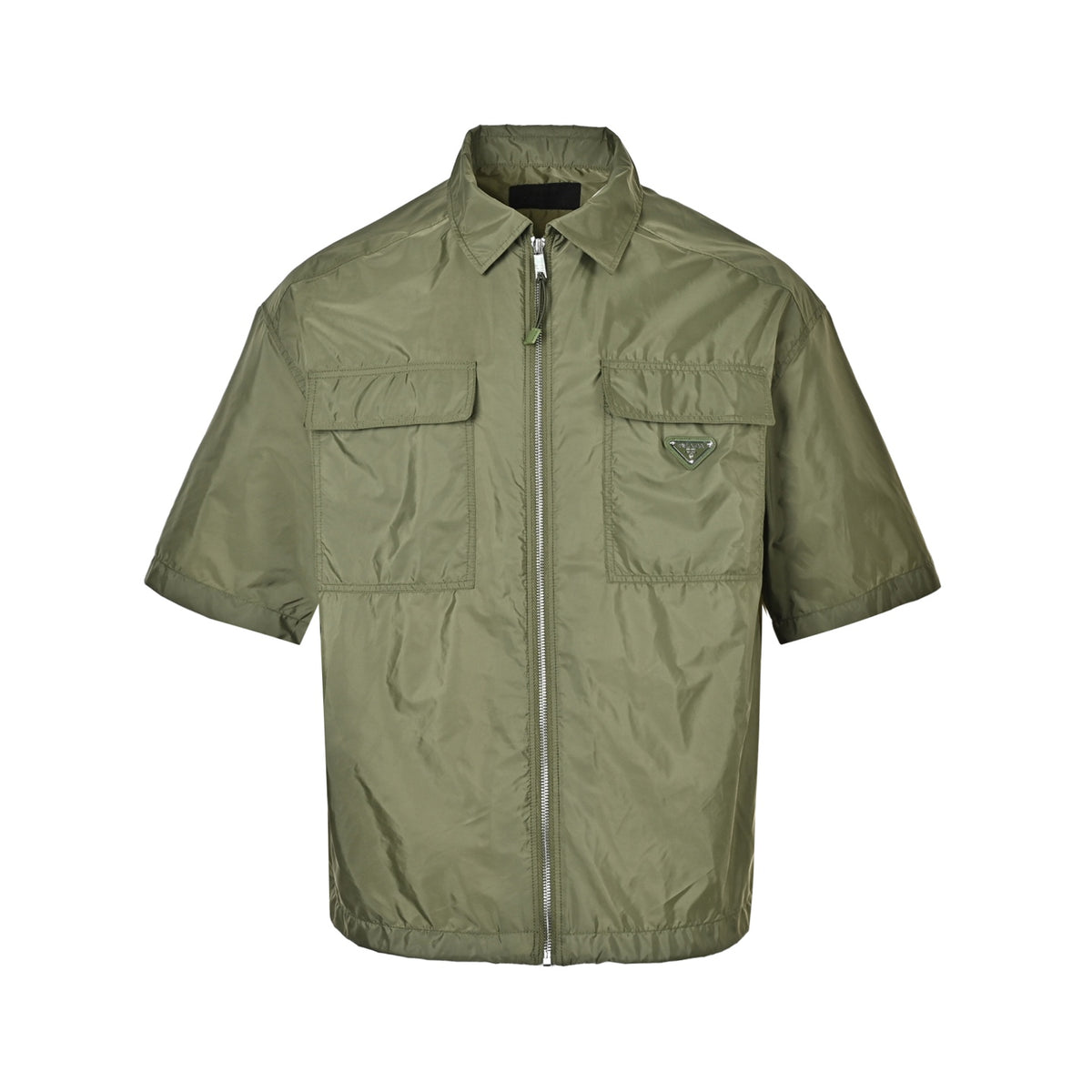 Prada minimalist double pocket short-sleeved shirt
