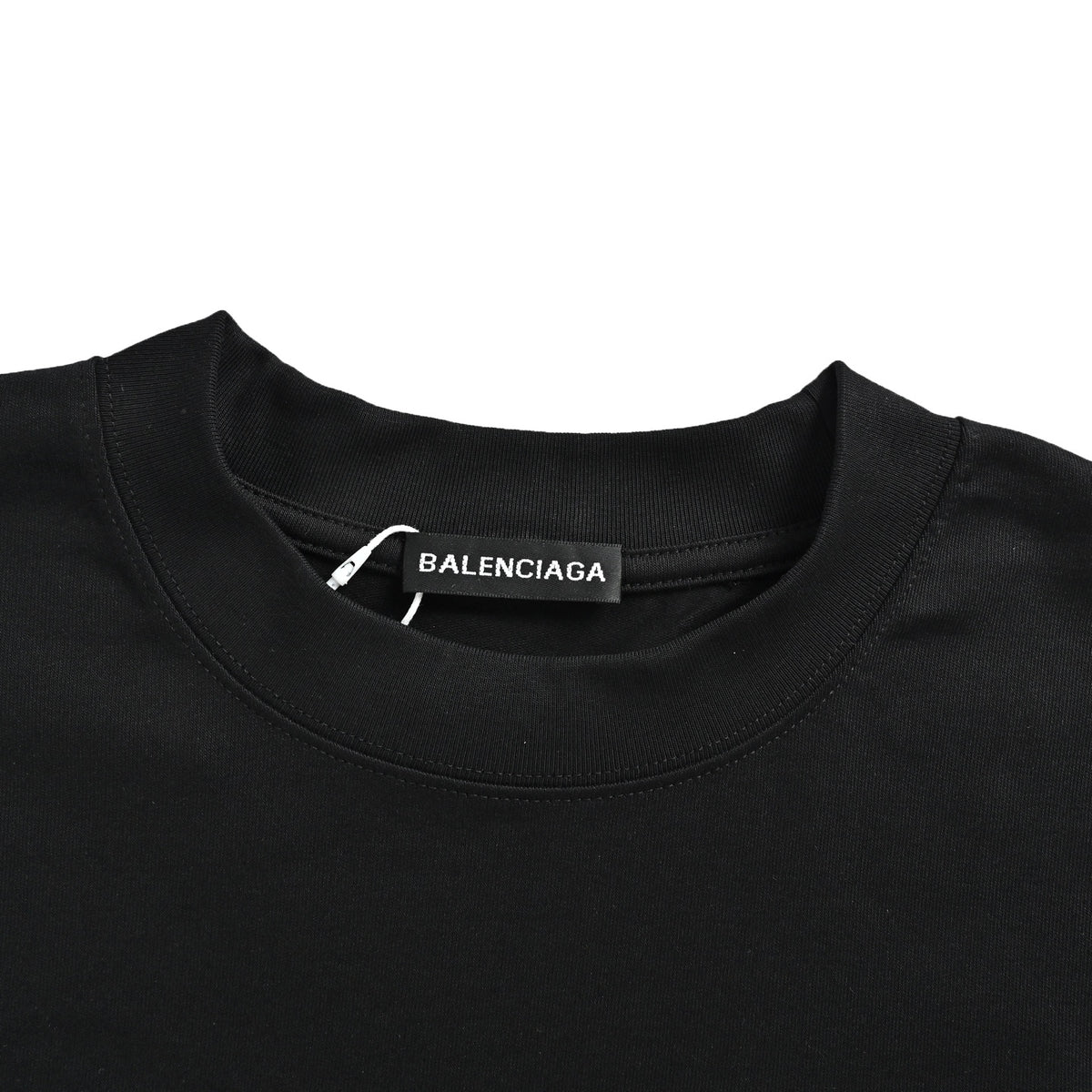 Balenciaga red label wave cola embroidered round neck short sleeves