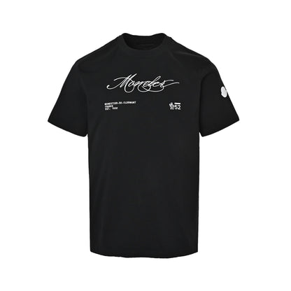 Moncler/Mask Signature Embroidered Patch Short Sleeves