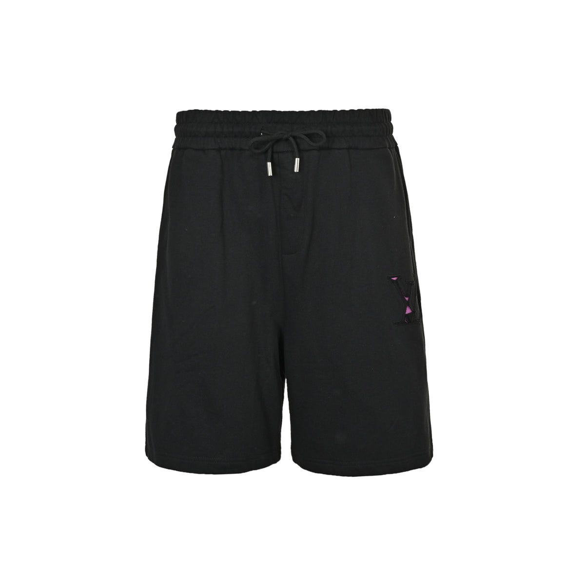 Louis Vuitton laser cut patch logo shorts
