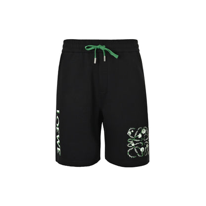 Loewe/Luo Yiwei 26ss flower vine logo printed shorts