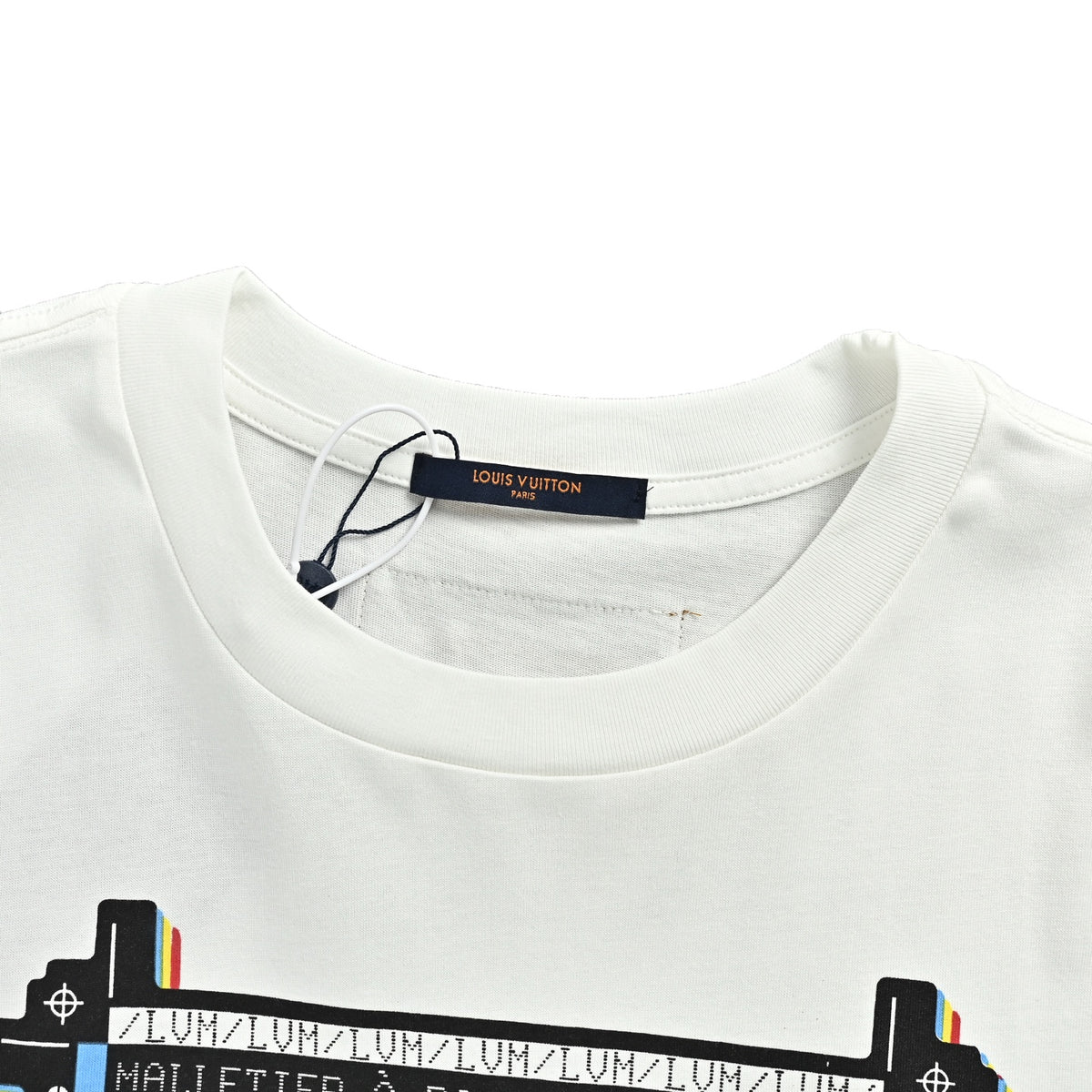 Louis Vuitton front and rear musician direct-print printed short-sleeves