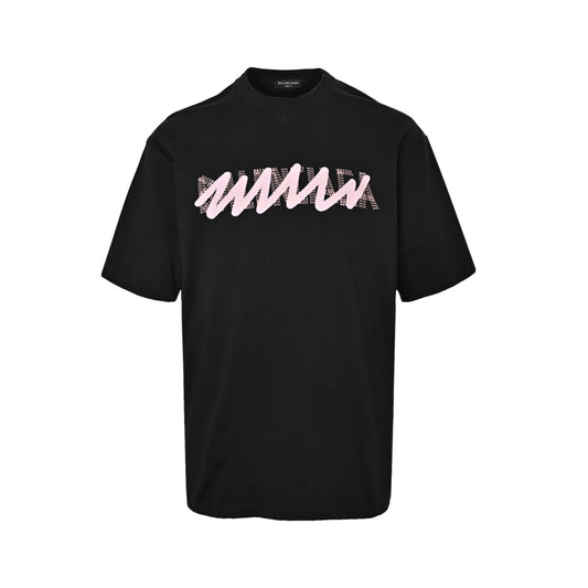 Balenciaga altered logo printed short sleeves