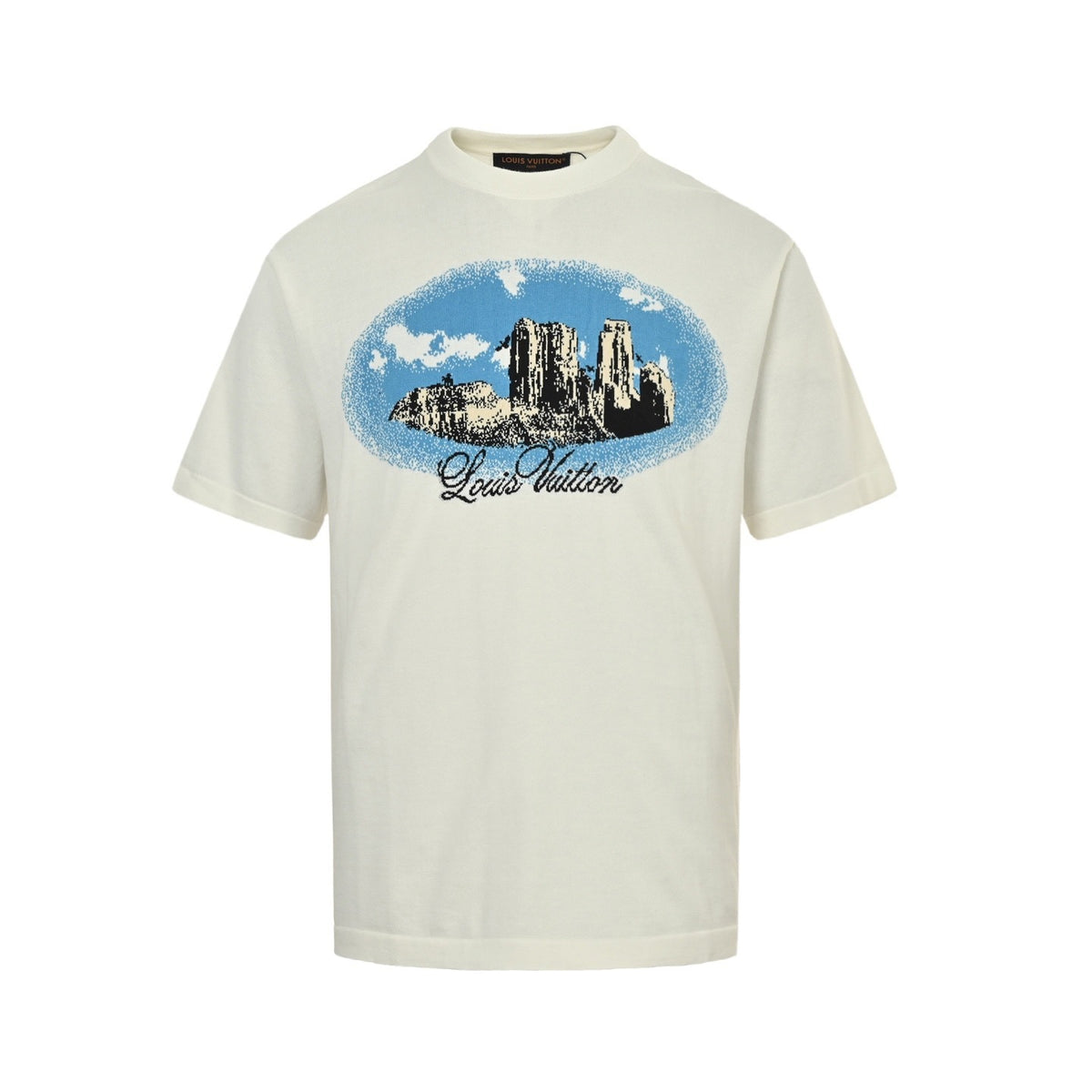 Louis Vuitton 25ss Western Scenery Jacquard Knitted Short Sleeve