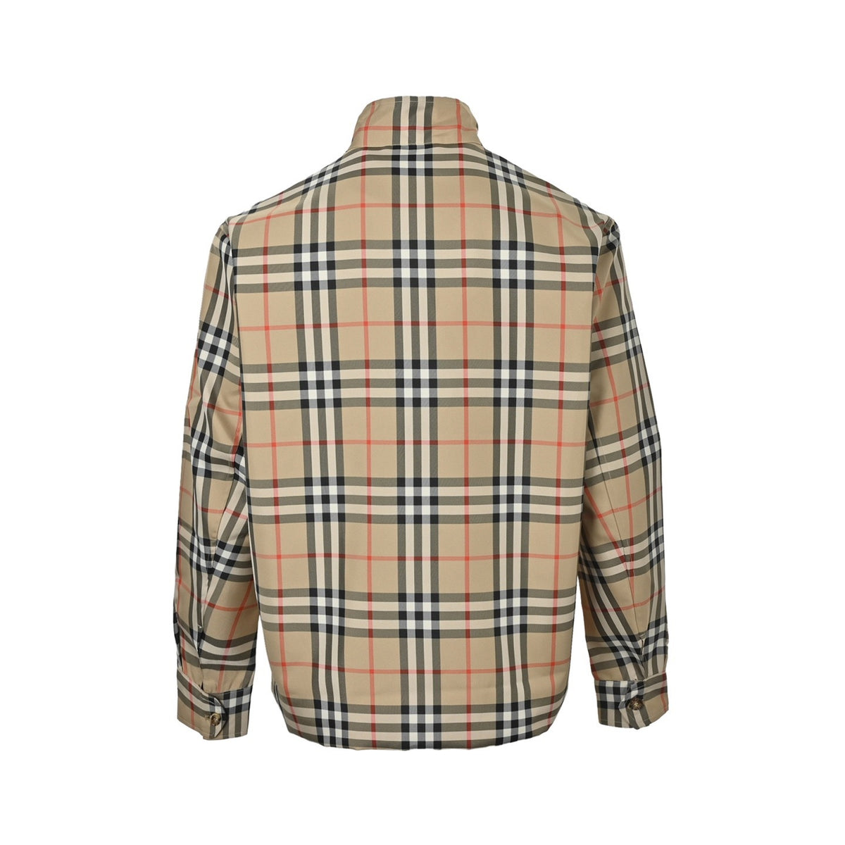 Burberry 25Fw plaid stand collar zipper jacket