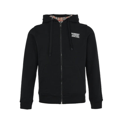 Burberry 21Fw silicone logo lining plaid hooded jacket