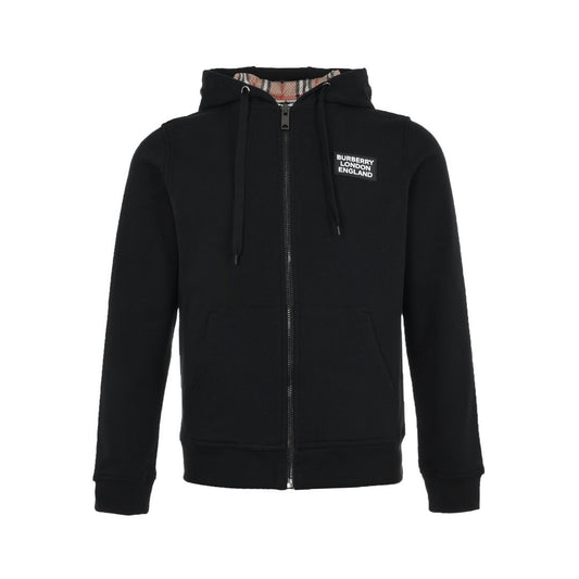Burberry 21Fw silicone logo lining plaid hooded jacket