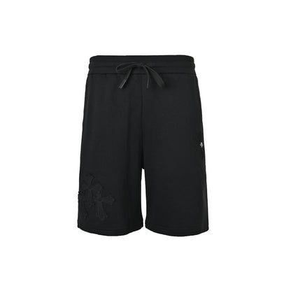 Chrome Hearts/Chrome Heart Dark Pattern Embroidered Hardware Shorts