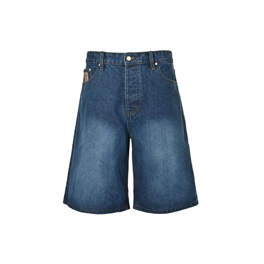 LouisVuitton/Louis Vuitton denim shorts with embroidered logo on the back pocket
